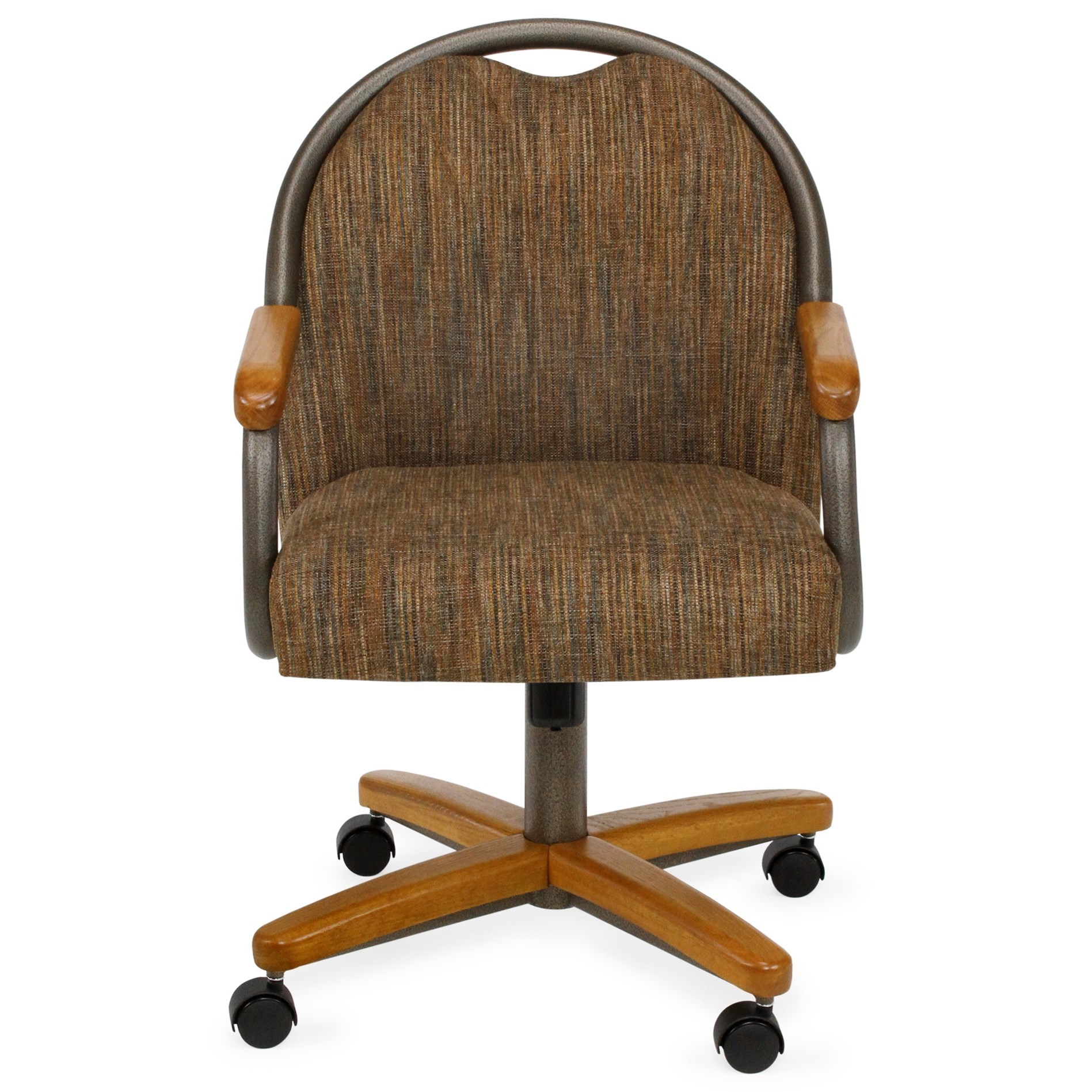 Chromcraft Custom Dining CM188MZ+C935MZ Dining Chair with Casters and